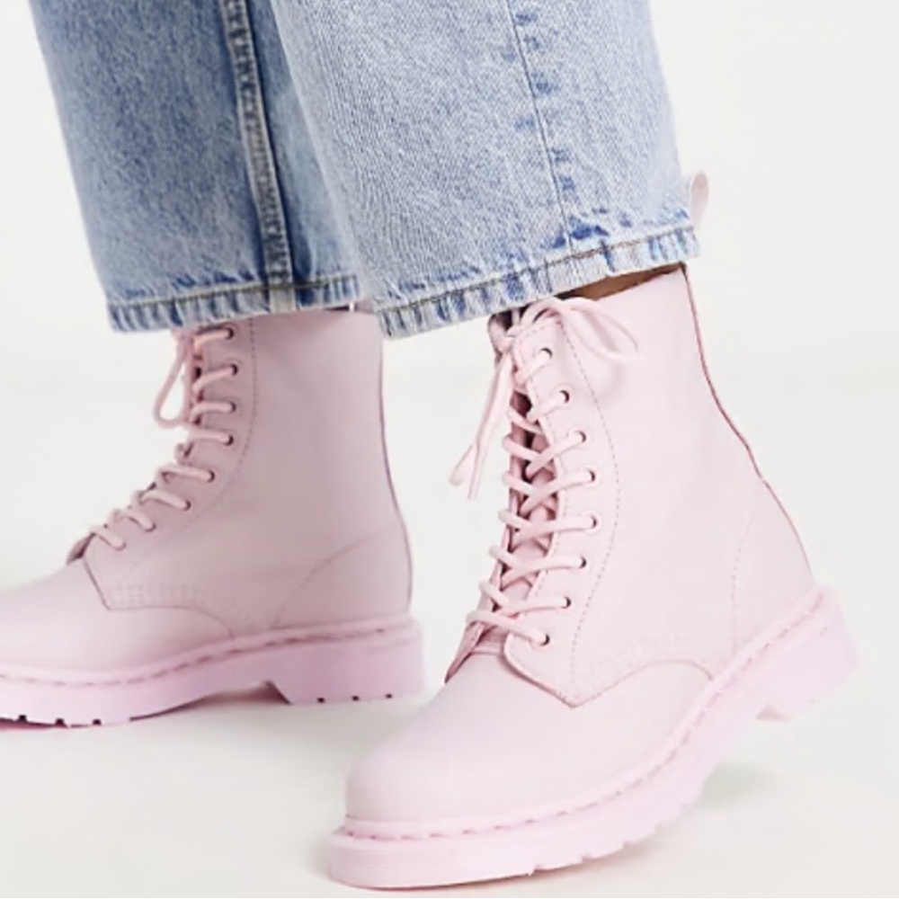 Dr. Martens Light Pink Combat Boots